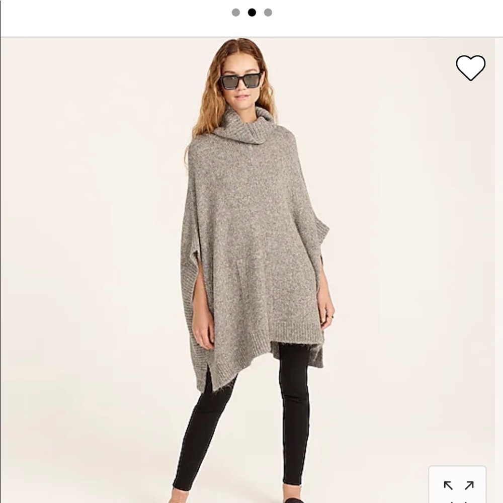 Jcrew oversized poncho. Very soft and comfortable. Cute for someone 5”3 and up